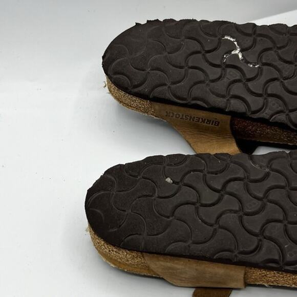 Birkenstock Gizeh Thongs Womens Size 5 R 36 Bronze Brown Germany Made Flat Shoes - Picture 10 of 12